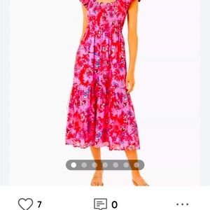 Tuckernuck Breeze Floral Print Sleeveless Midi Dress.